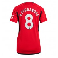 Manchester United Bruno Fernandes #8 Replica Home Shirt Ladies 2023-24 Short Sleeve
